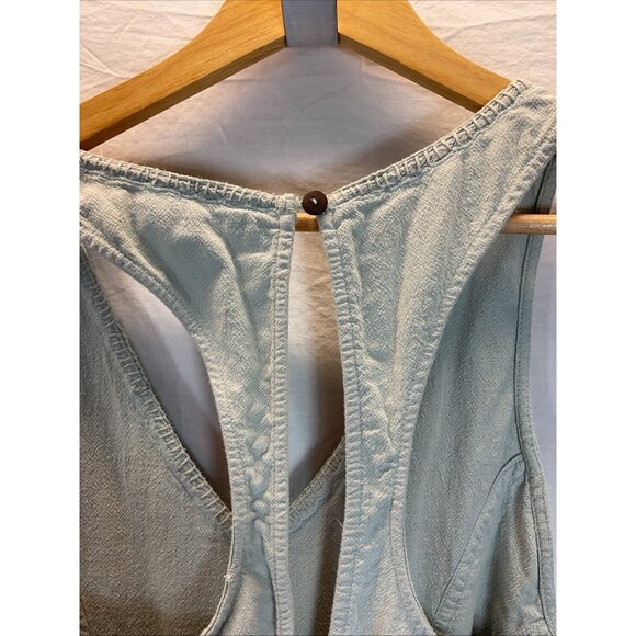 Free People Next Level Jumpsuit Sage Green Cotton Boho Small Wide Leg Sz S - Picture 6 of 16